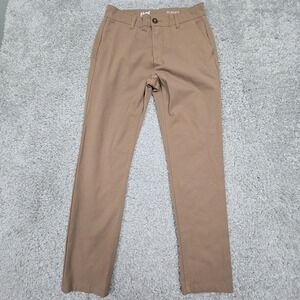 Mugsy Jeans Mens 30x30 Brown Belmonts Classic‎ Chino Straight Stretch Pants